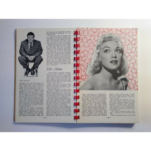 TV Personalities Book Sketch Hollywood Movie Film Stars TV Shows Original 1967 - Picture 1 of 12